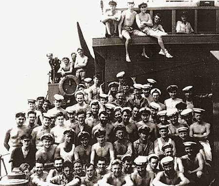 Crew on Deck, 1944